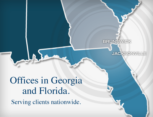 Florida and Georgia office map