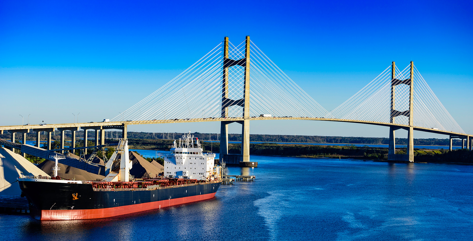 Bridge and tanker